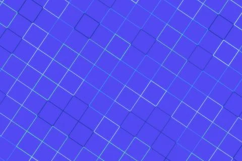 Digital abstract blue background with glowing squares pattern Illustrazione stock