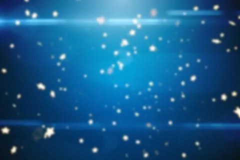 Digital abstract blue gradient showing glowing bokeh circles star flares Stock Photos