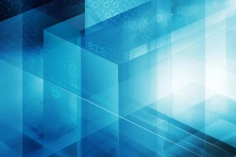 Digital abstract cubical technology background  concept series イラスト素材