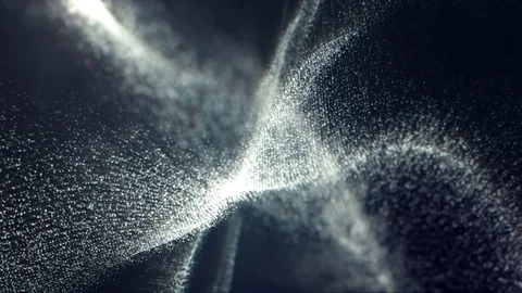 Digital abstract cyber space dark particles Stock Footage 77704784