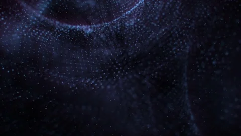 Digital Abstract Dark Particles Stock Footage 78875129