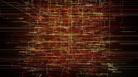 Digital abstract data maze Geometric mesh from 3d render of web textures i... Stock Photos
