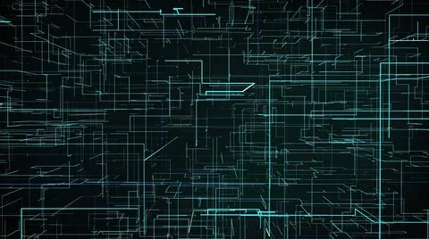 Digital abstract data maze 스톡 일러스트