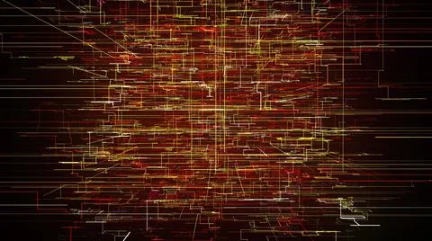 Digital abstract data maze Illustrazione stock