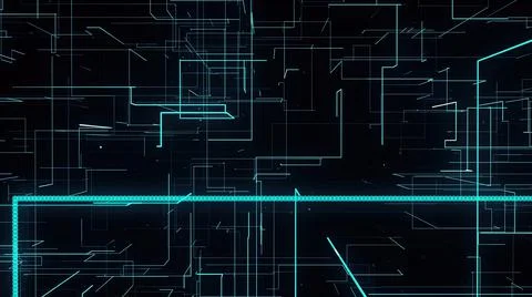Digital abstract data maze 스톡 일러스트
