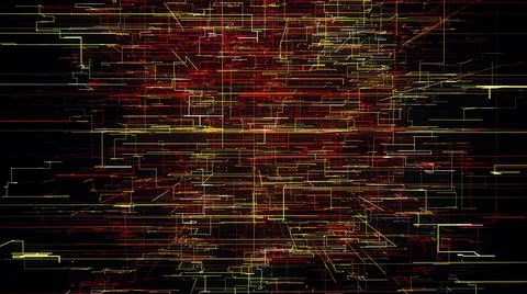 Digital abstract data maze 库存插图