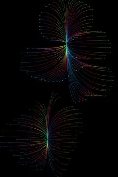 Digital abstract fractal background generated at computer. Illustrazione stock