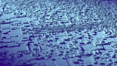 Digital Abstract future technology architectural background, voluminous rec.. 스톡 일러스트