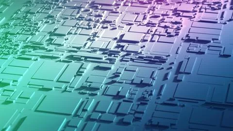 Digital Abstract future technology architectural background, voluminous rec.. 스톡 일러스트