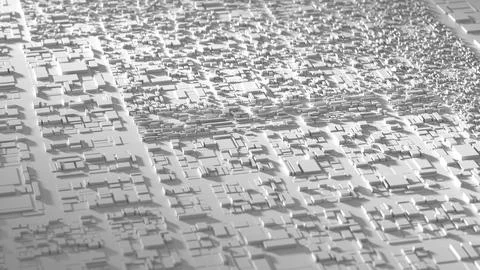 Digital Abstract future technology architectural background, voluminous rec.. 스톡 일러스트