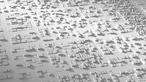 Digital Abstract future technology architectural background, voluminous rec.. 스톡 일러스트