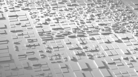 Digital Abstract future technology architectural background, voluminous rec.. Stock Photos