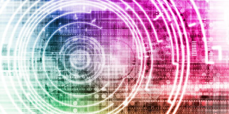 Digital Abstract Stock Illustration