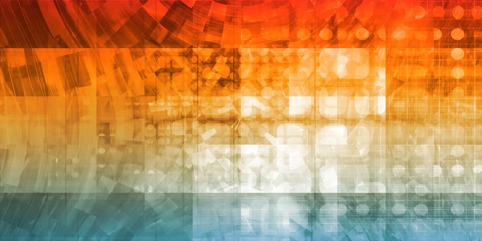 Digital Abstract Illustrazione stock