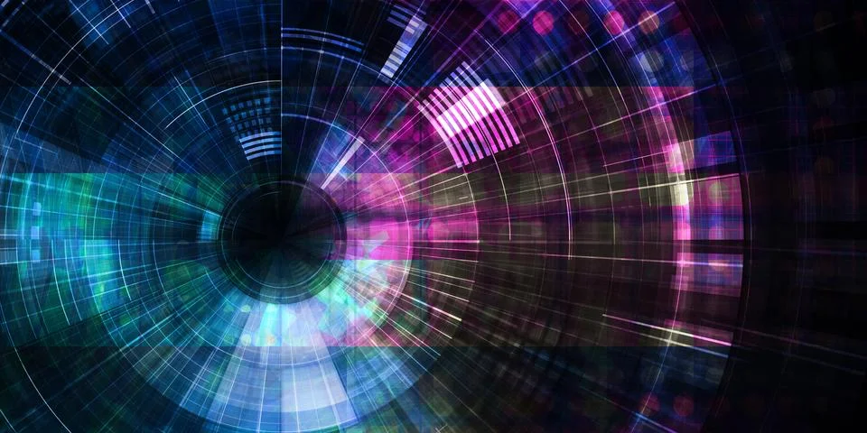Digital Abstract Illustrazione stock