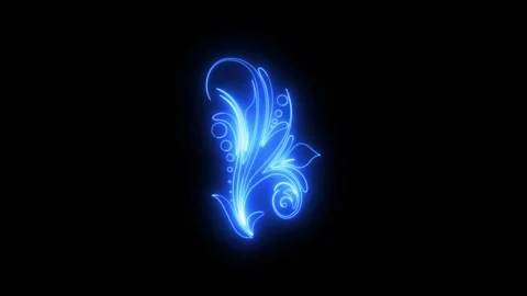 Digital abstract light swirl animation Stock Footage 345360673