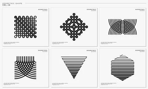 Digital abstract line connection logo design. Modern basic shape abstract vector Stock Illustration