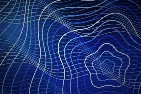 Digital abstract lines and waves on a blue background 스톡 일러스트