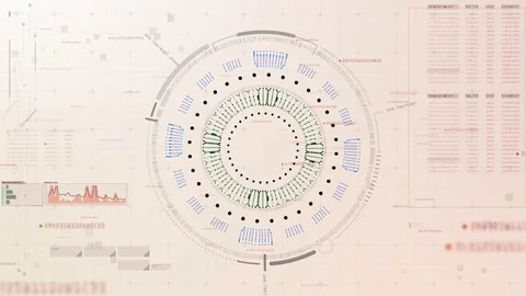Digital Abstract Matrix Particles Stock Footage 78193563