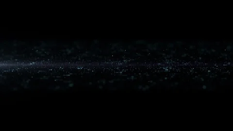 Digital abstract matrix particles grid particles Stock Footage 113033700