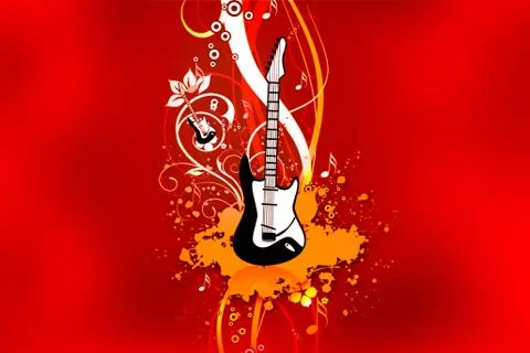 Digital abstract musical background Stock Illustration