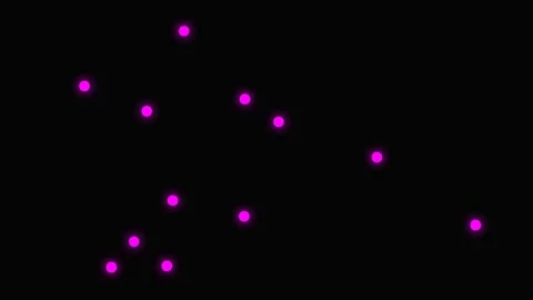 Digital abstract network connections with glowing blue and pink dots. Stock Footage 337655890
