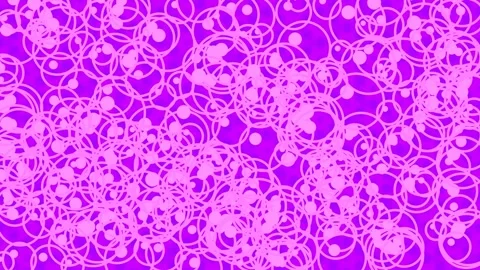 Digital abstract network of interconnected circular fluid patterns on deep .. Stock Footage 336773002