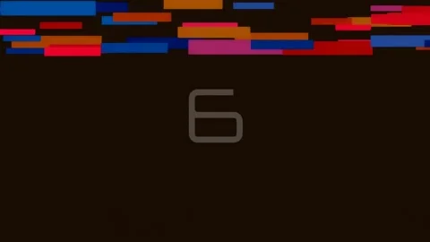 Digital abstract number nine countdown sequence over vibrant data grid back.. Stock Footage 342205269