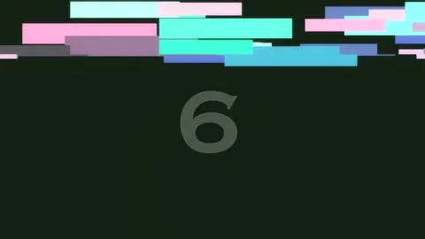 Digital abstract number nine graphic equalizer display over dark cinematic .. Stock Footage 342205275