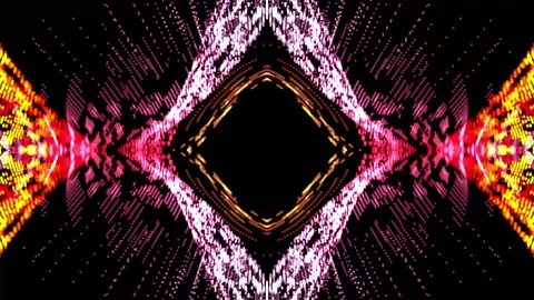 Digital Abstract particle wave and lights background Stock Footage 264967580