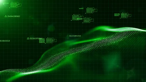 Digital abstract particles and data motion background Stock Footage 101203647