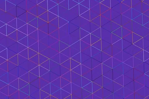 Digital abstract pattern with geometric shapes on blue background Stock Photos
