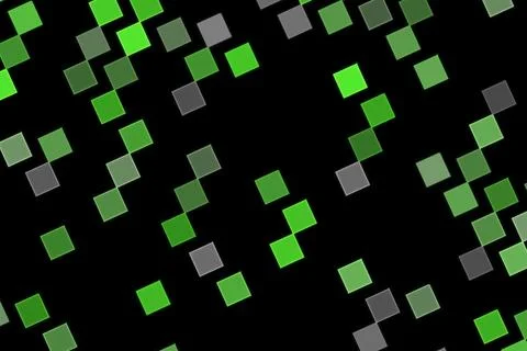 Digital abstract pattern with green and gray squares イラスト素材