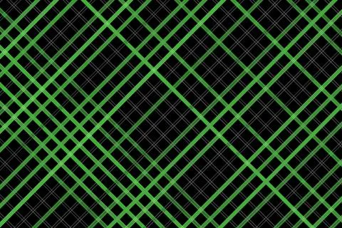 Digital abstract pattern with green and black lines Stock Illustration