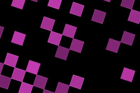 Digital abstract pattern with purple and pink squares Stock Illustration