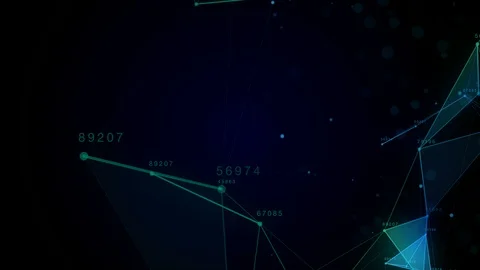 Digital abstract science technology motion graphic background with network servi Stock Footage 88908111