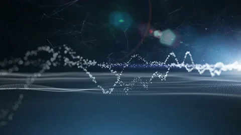 Digital abstract shining business graphs animation 動画素材 229486713