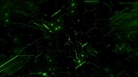 Digital Abstract Space Artificial Intelligence Geometrical Banner Background 스톡 일러스트