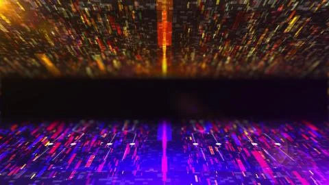 Digital abstract technologcal background, computer generated. 3d rendering 库存插图