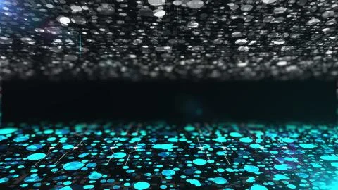 Digital abstract technologcal background, computer generated. 3d rendering Illustrazione stock