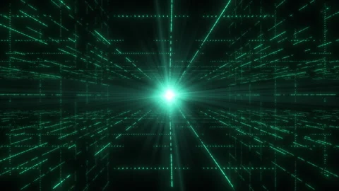 Digital abstract technological animated grid. Science fiction stylish bg. Stock Footage 255143671