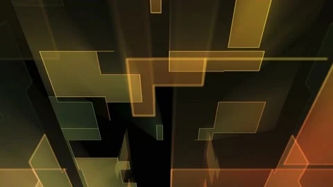 Digital abstract technology with glowing animated lines. Stock Footage 230895520