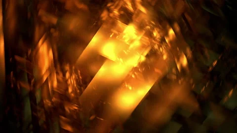 Digital abstract video, golden loopable technology background Stock Footage 158705168