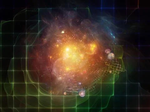 Digital Abstract Visualization Stockillustratie