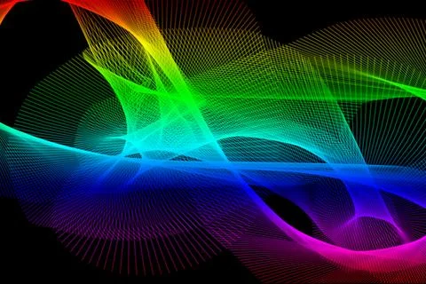 Digital abstract wave design with vibrant luminous gradient texture 스톡 일러스트