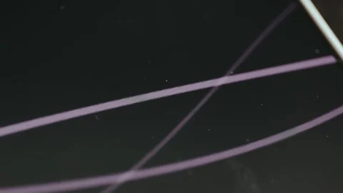 Digital abstract waveforms moving across the display Video stock 332920868