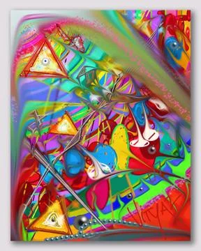 Digital Abstraction Illustrazione stock