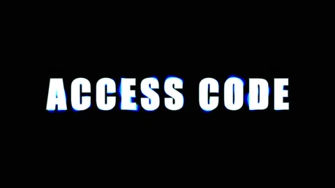 Digital access code text with glitch effect in futuristic neon green and bl.. Stock Footage 344036309