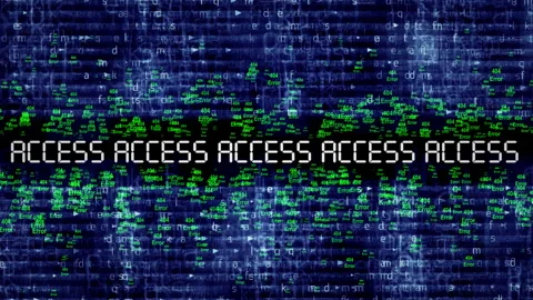 Digital Access Display With  Code And Error 404 Messages 動画素材 316341013