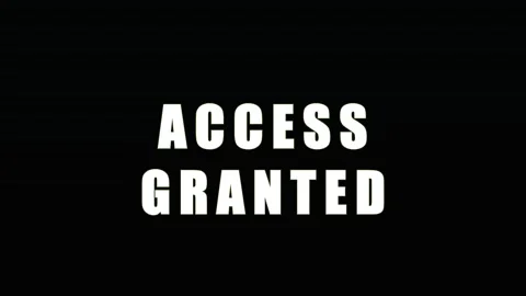 Digital access granted text animation with glitch effect during technology .. Video stock 343479666